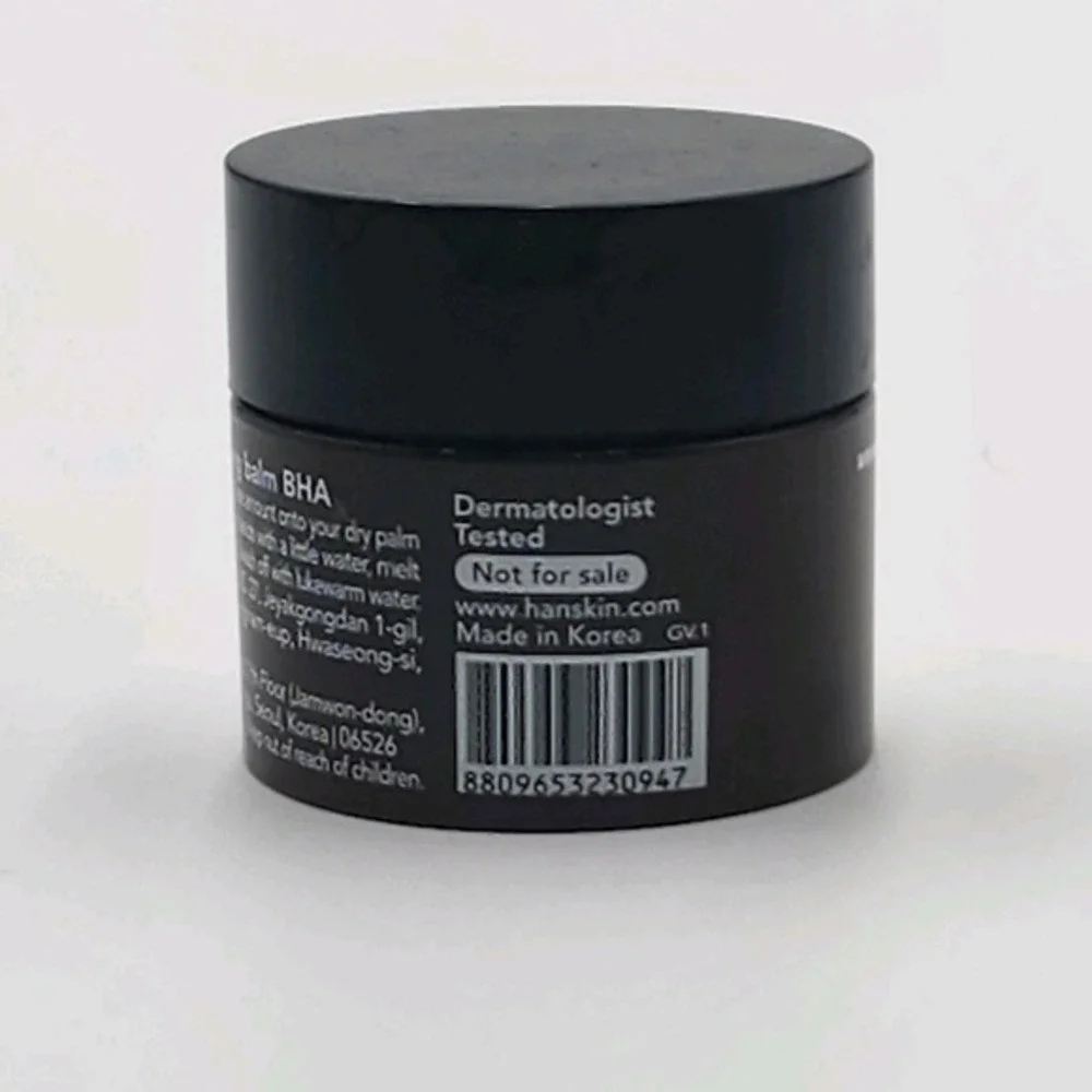 Hanskin Pore Cleansing Balm BHA for Oily Skin‎ Type .28 oz Mini Travel Size New